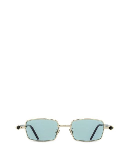 Kuboraum Blue Rectangle-Frame Sunglasses