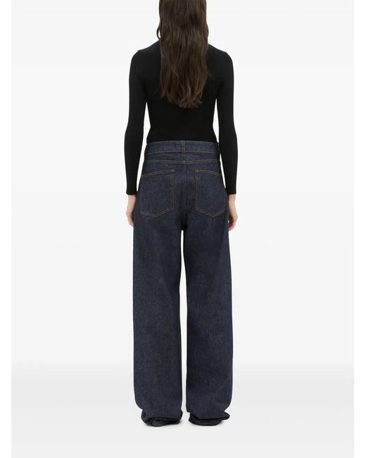 MSGM Jeans Verfraaid Met Stras in het Blue