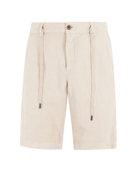 Myths White Drawstring-Waist Shorts for men