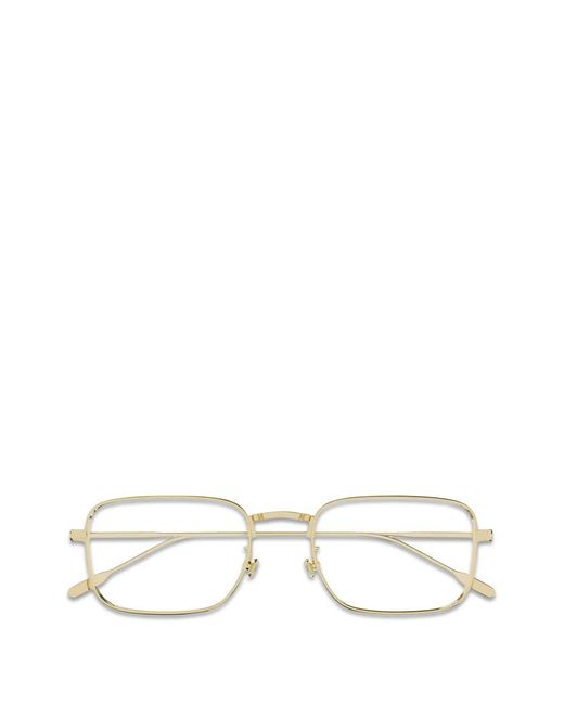Montblanc White Rectangle-Frame Glasses for men