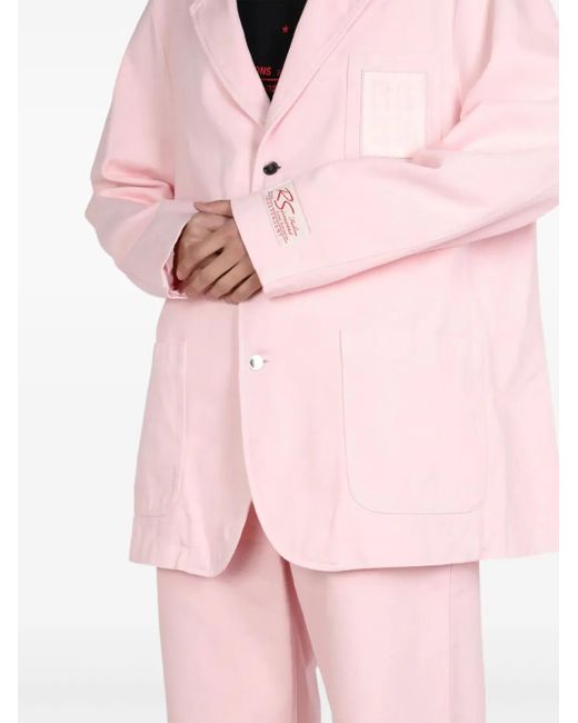 Raf Simons Pink Button-Fastening Blazer
