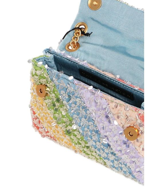 Kurt Geiger Blue Mini Kensington Crossbody Bag