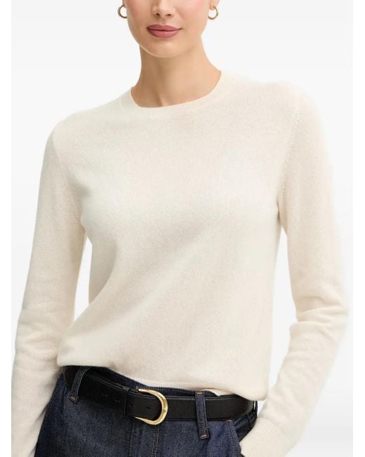 Benetton Trui Met Ronde Hals in het White