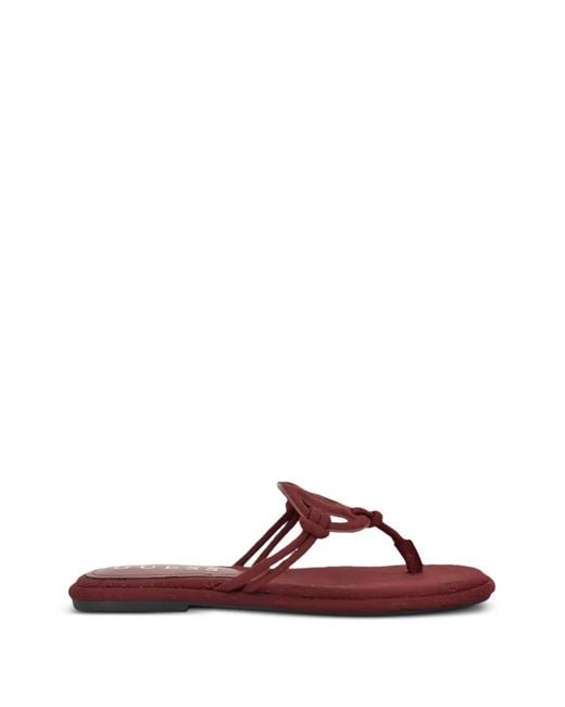 Guess Purple Saime Flip-Flop Signature Sandals