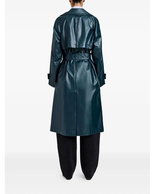 Proenza Schouler Blue Benedetta Belted Coat