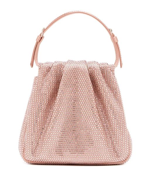 Mini Sac Vittoria À Ornements En Cristal AMINA MUADDI en coloris Pink