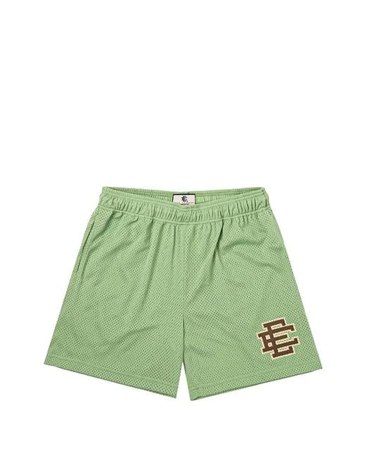 Eric Emanuel Green Logo-Print Mesh Shorts for men