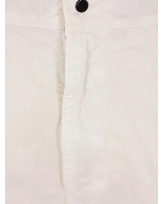 Stone Island Natural Relaxed Fit Chino Trousers Organic Look Nylon Panama-Tc for men