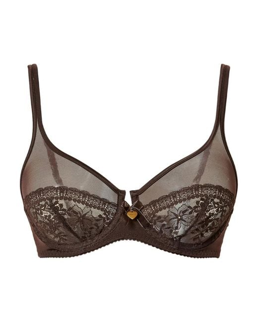 Twinset Brown Underwire Lace Bra