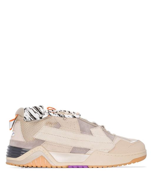 Off-White c/o Virgil Abloh Multicolor Neutral Floating Arrow Suede Sneakers for men