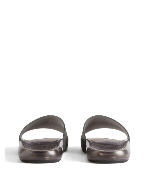 Balenciaga Doorzichtige Slippers Met Logo-reliëf in het Gray voor heren