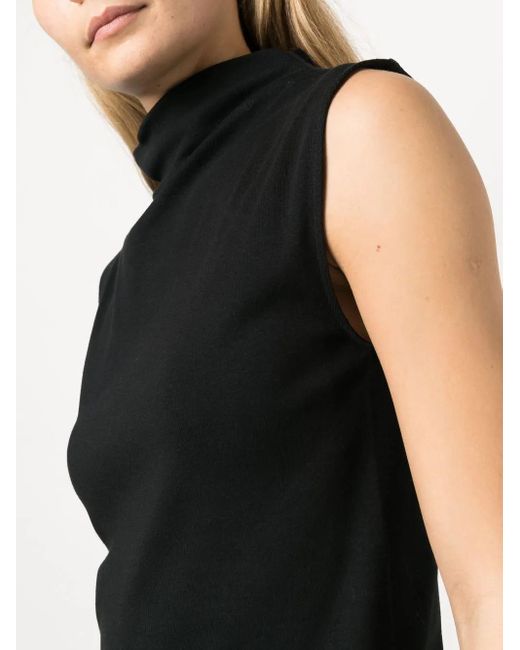 ARMARIUM Black Fitted Sleeveless Midi Dress