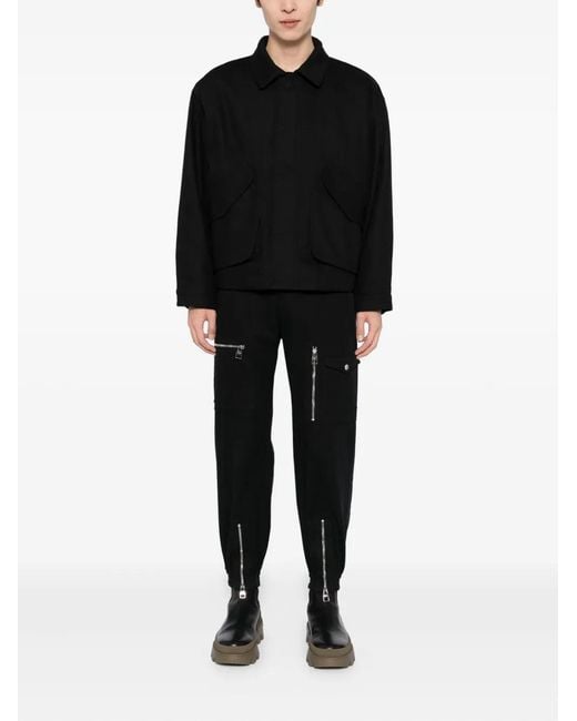 Arte' Black Inclined Jacket for men