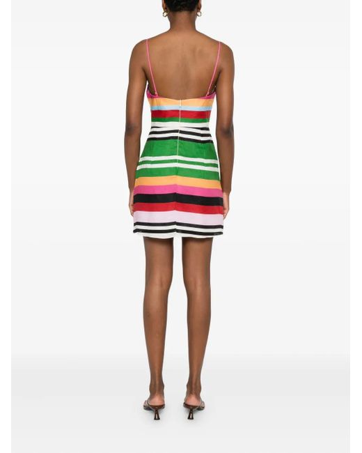 Cala De La Cruz Green Roma Mini Dress