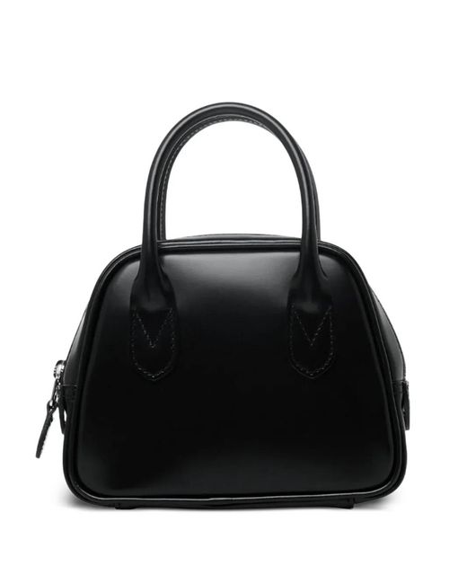 Comme des Garçons Black Top-Handle Trapezoid Shoulder Bag