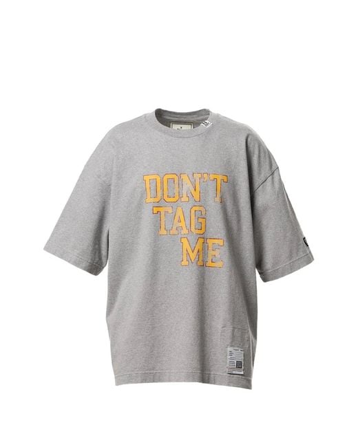 Maison Mihara Yasuhiro Gray Don'T Tag Me Drop-Shoulder T-Shirt for men