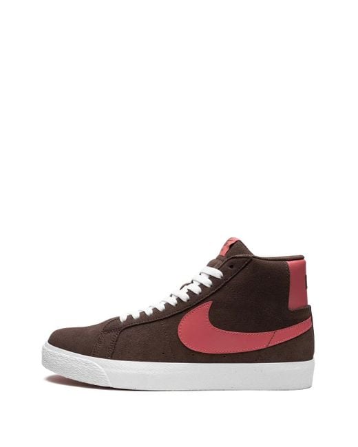Nike Brown Sb Blazer Mid Sneakers for men