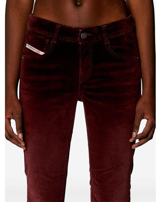 Jeans svasati D-Ebbey 1969 di DIESEL in Red