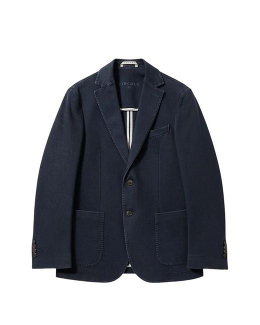 Circolo 1901 Blue Single-Breasted Blazer for men