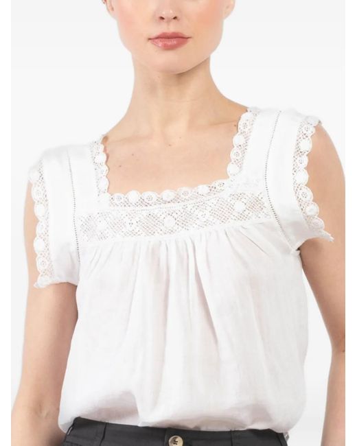 Doen Aphra Blouse in het White
