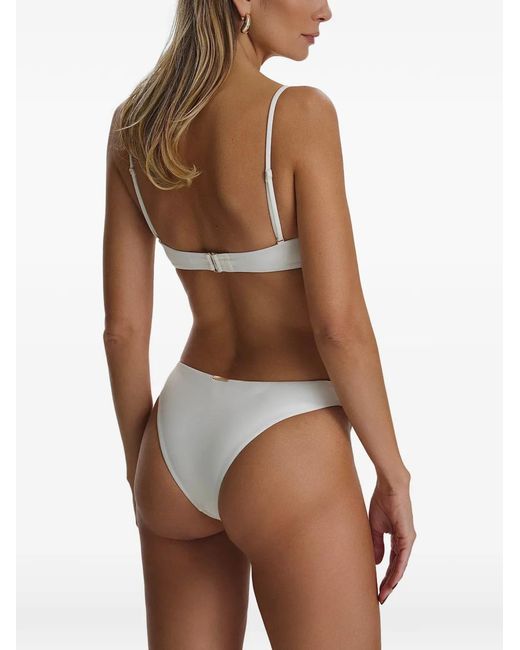 SOFIA ERHAN White Giselle Beaded Bikini