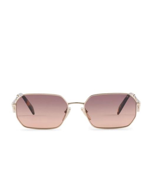 Prada Pink Triangle-Logo Sunglasses