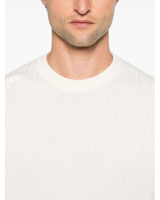Pull Eldo Boss pour homme en coloris White