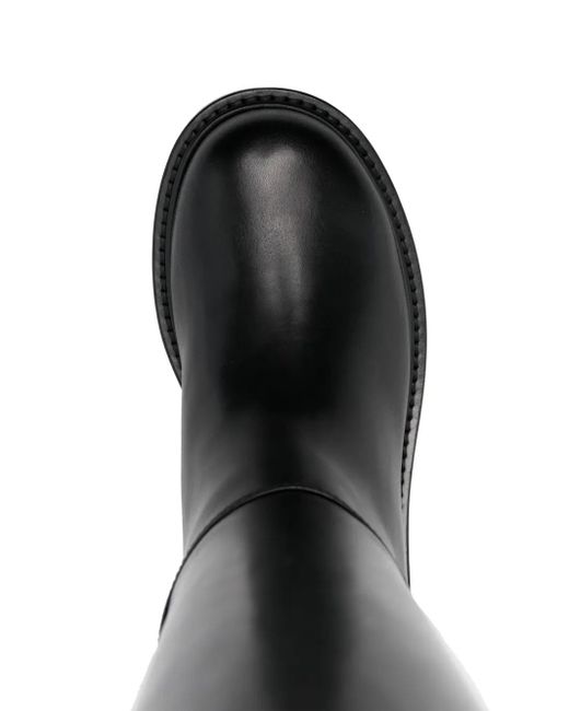 Givenchy Black Buckled Leather Boots