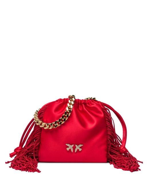 Pinko Atalanta Logo-Embroidered Bag