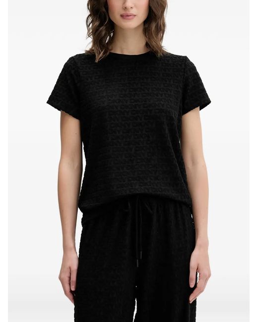 DKNY Black Escarpins À Motif Pyjama