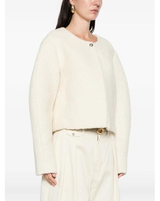 Soft Goat Natural Boucle Jacket