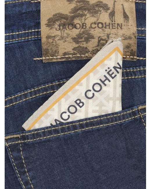 Jacob Cohen Blue Bard Five-Pocket Sli-Fit Jeans for men