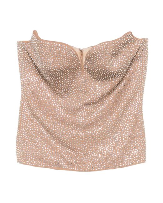GIUSEPPE DI MORABITO Pink Verziertes Top
