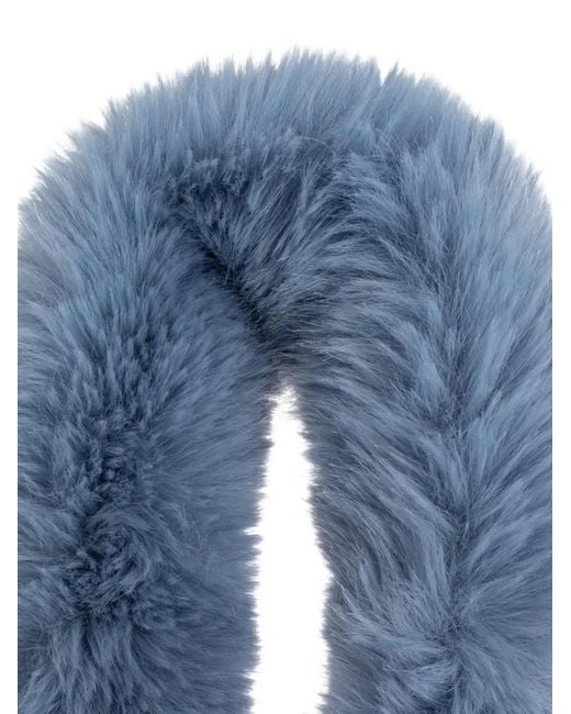 Balenciaga Blue Bride Amovible En Fourrure Artificielle