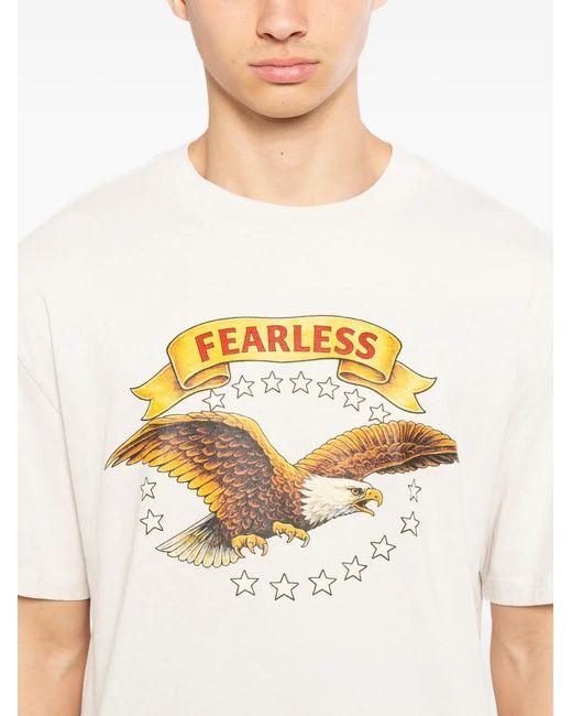 Melt White Eagle Graphic T-Shirt for men
