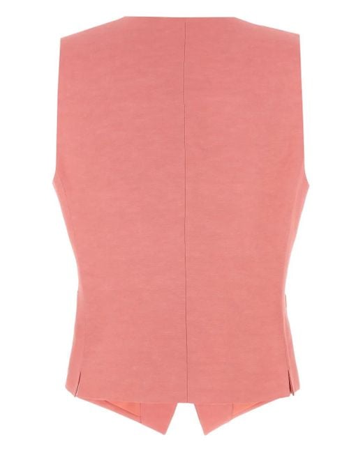 Alberto Biani Pink Buttoned Vest