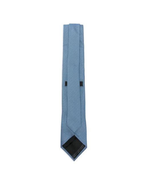 Zegna Blue Patterned Tie for men