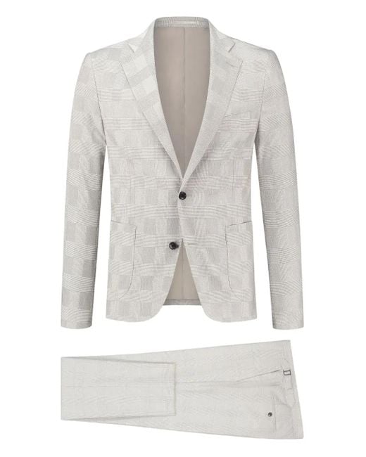 Traje a cuadros PAUL ZEIST de hombre de color White