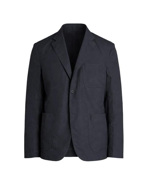 Comme des Garçons Blue Blazer À Revers Crantés for men
