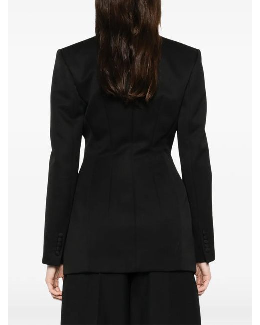 Wardrobe NYC Black Shawl-Lapel Blazer