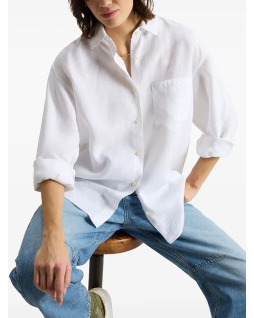 Woolrich White Linen Shirt