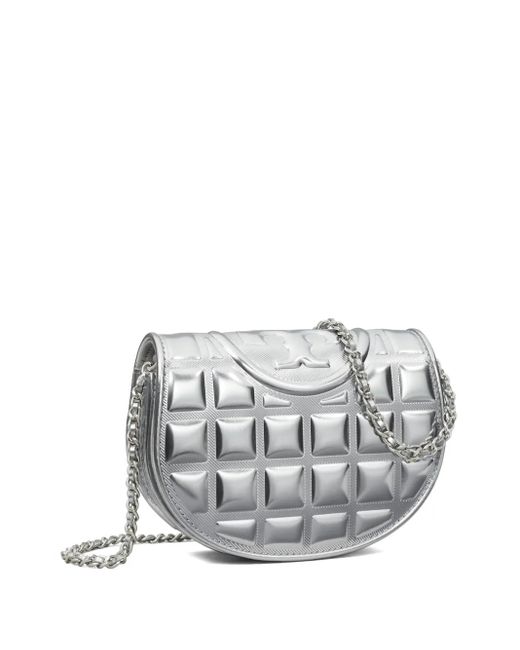 Tory Burch White Fleming Mini Bag