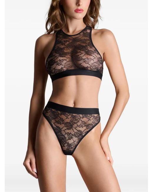 Maison Close Black Flashback Lace Bralette