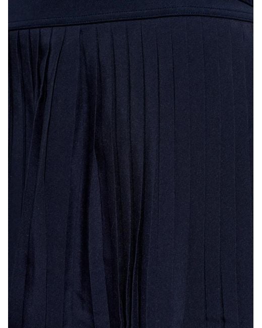 MICHAEL Michael Kors Blue Pleated Mini Skirt