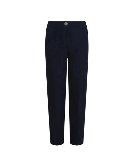 Marella Blue Buttoned Trousers