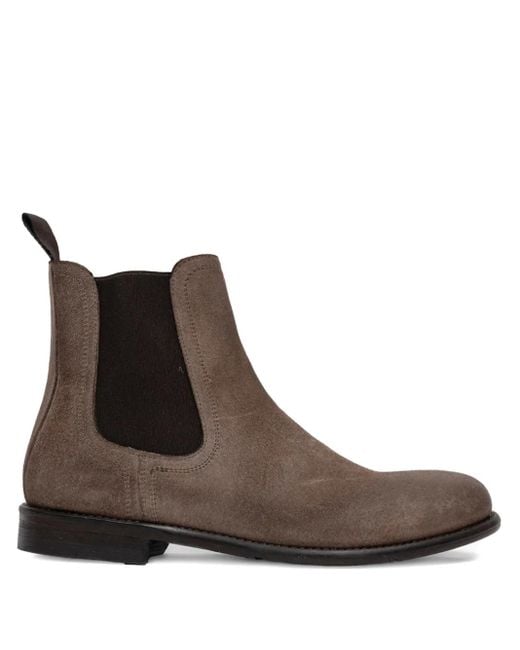 SOMMET Brown Stiefel mit elastischen Einsätzen
