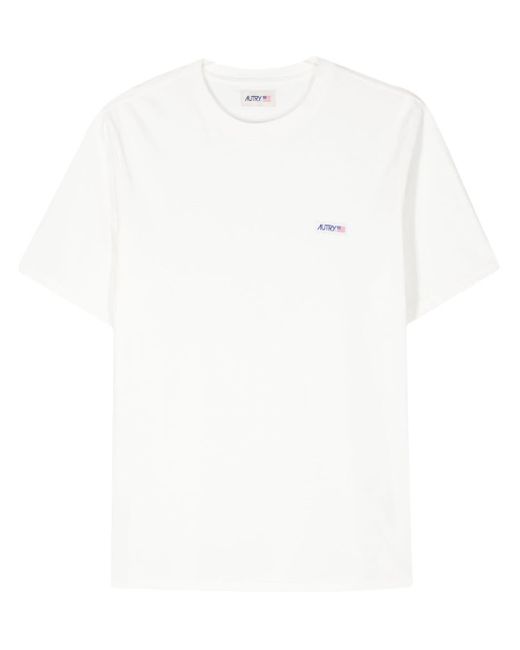 Camiseta con parche del logo Autry de hombre de color White