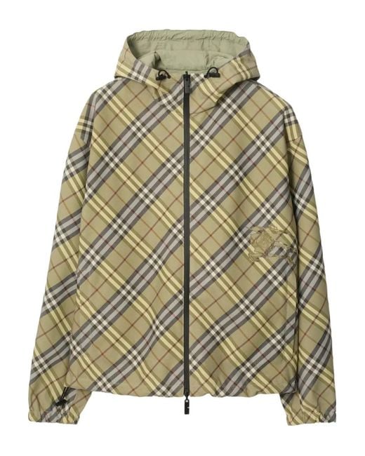 Burberry Geruit Jack in het Natural voor heren