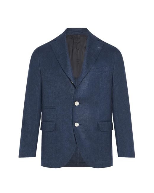 Eleventy Blue Buttoned Suit for men
