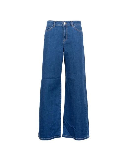 Marella Blue Emme Wide-Leg Jeans